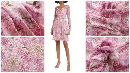 voal chiffon din matase naturala gbv1793 imprimeu floral evelin textile 1