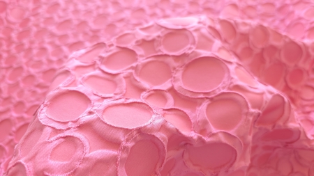 detaliu de textura candy pink cu forme circulare ridicate