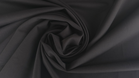 stofa de costum din lana neagra rasucita in spirala