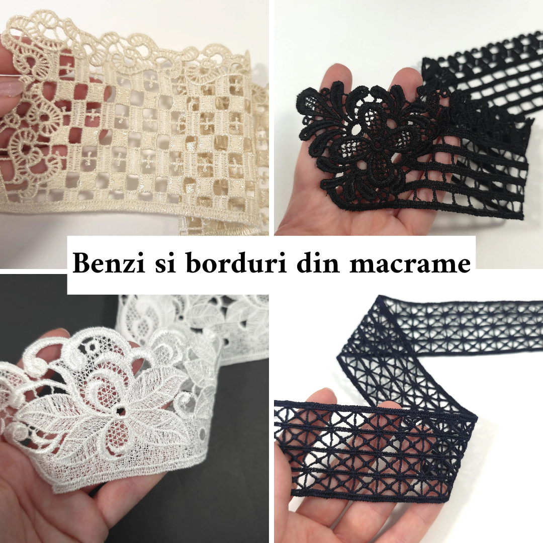 Bordura macrame pasmanterie decorativa pentru croitorie